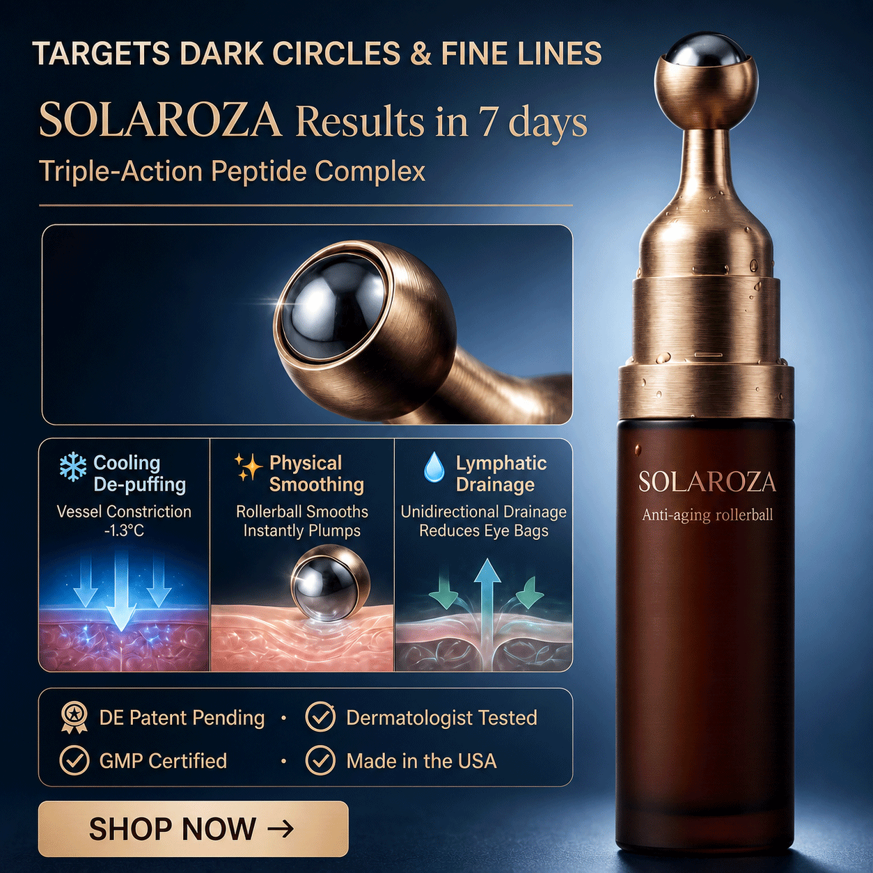 🔥🦘New & Upgraded: Solaroza® 360° Ice-Cool Roller — Visibly reduces dark circles, puffiness, and fine lines in 7 days. Powered by Matrixyl 3000, Neuro-peptides, and Caffeine.