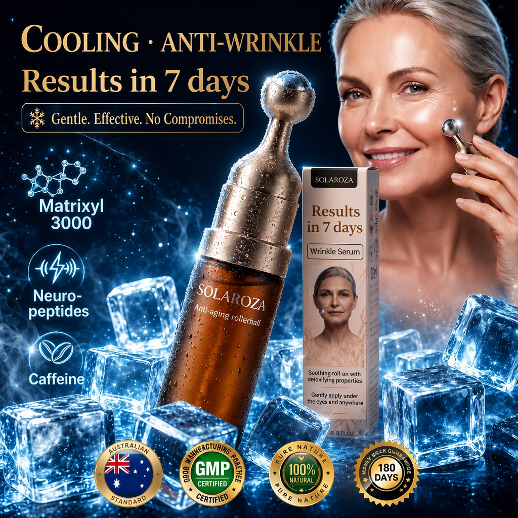 🔥🦘New & Upgraded: Solaroza® 360° Ice-Cool Roller — Visibly reduces dark circles, puffiness, and fine lines in 7 days. Powered by Matrixyl 3000, Neuro-peptides, and Caffeine.
