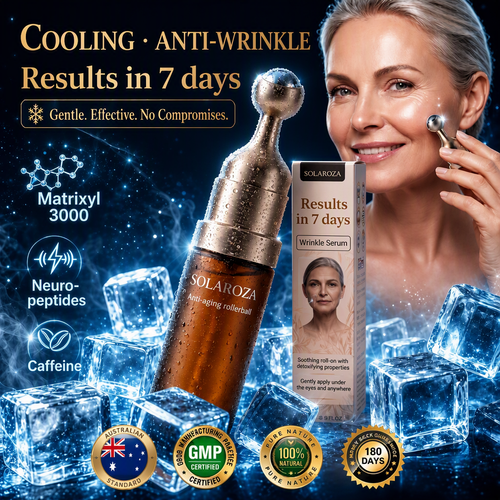 🔥🦘New & Upgraded: Solaroza® 360° Ice-Cool Roller — Visibly reduces dark circles, puffiness, and fine lines in 7 days. Powered by Matrixyl 3000, Neuro-peptides, and Caffeine.