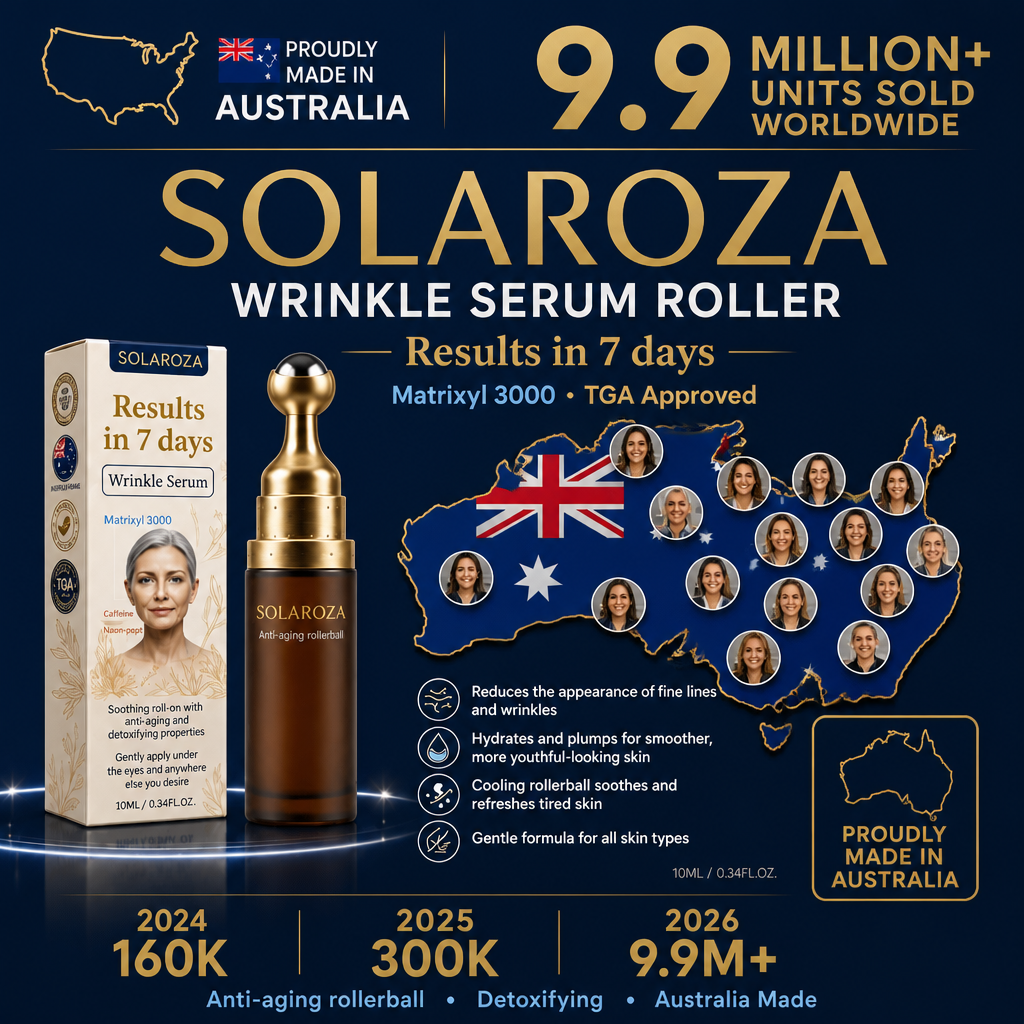 🔥🦘New & Upgraded: Solaroza® 360° Ice-Cool Roller — Visibly reduces dark circles, puffiness, and fine lines in 7 days. Powered by Matrixyl 3000, Neuro-peptides, and Caffeine.